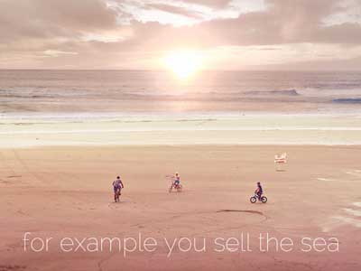 for example you sell the see